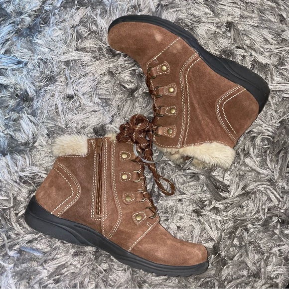 Earth Origins Water Resistant Suede Ankle Boots - Cooper style #A258457 - Picture 1 of 10